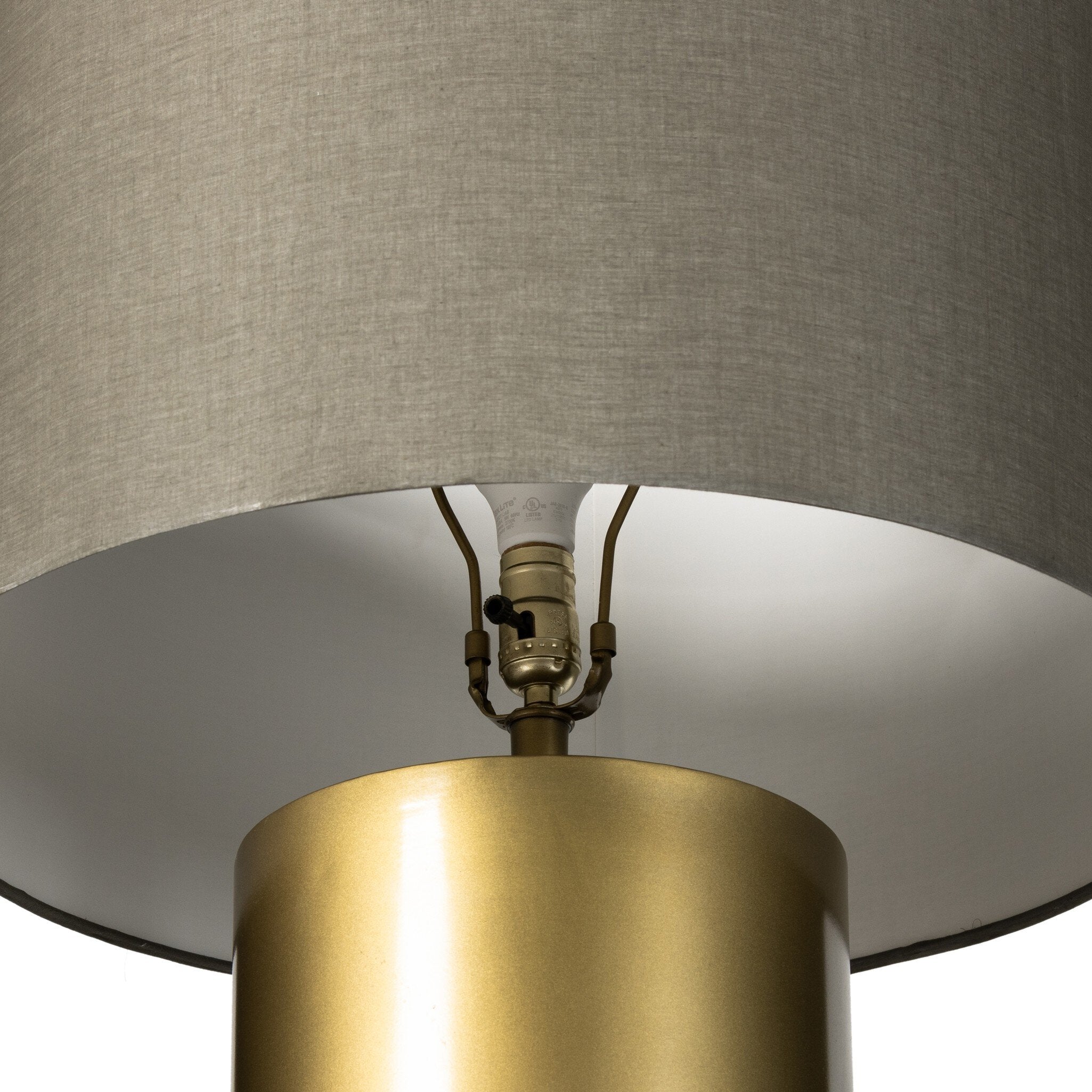 Cameron Floor Lamp - Ombre Antique Brass