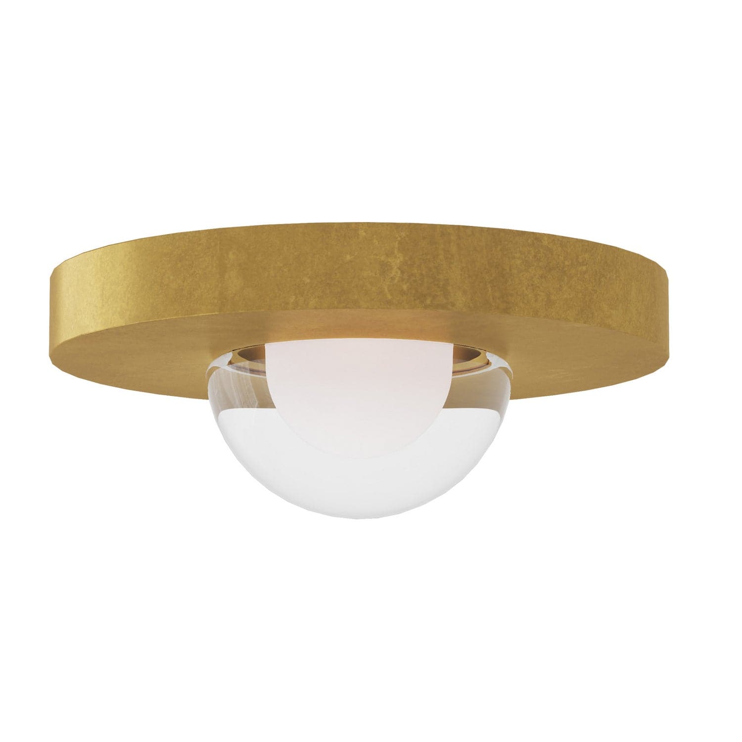 LED Flush Mount from the Ebell collection in Natural Brass finish