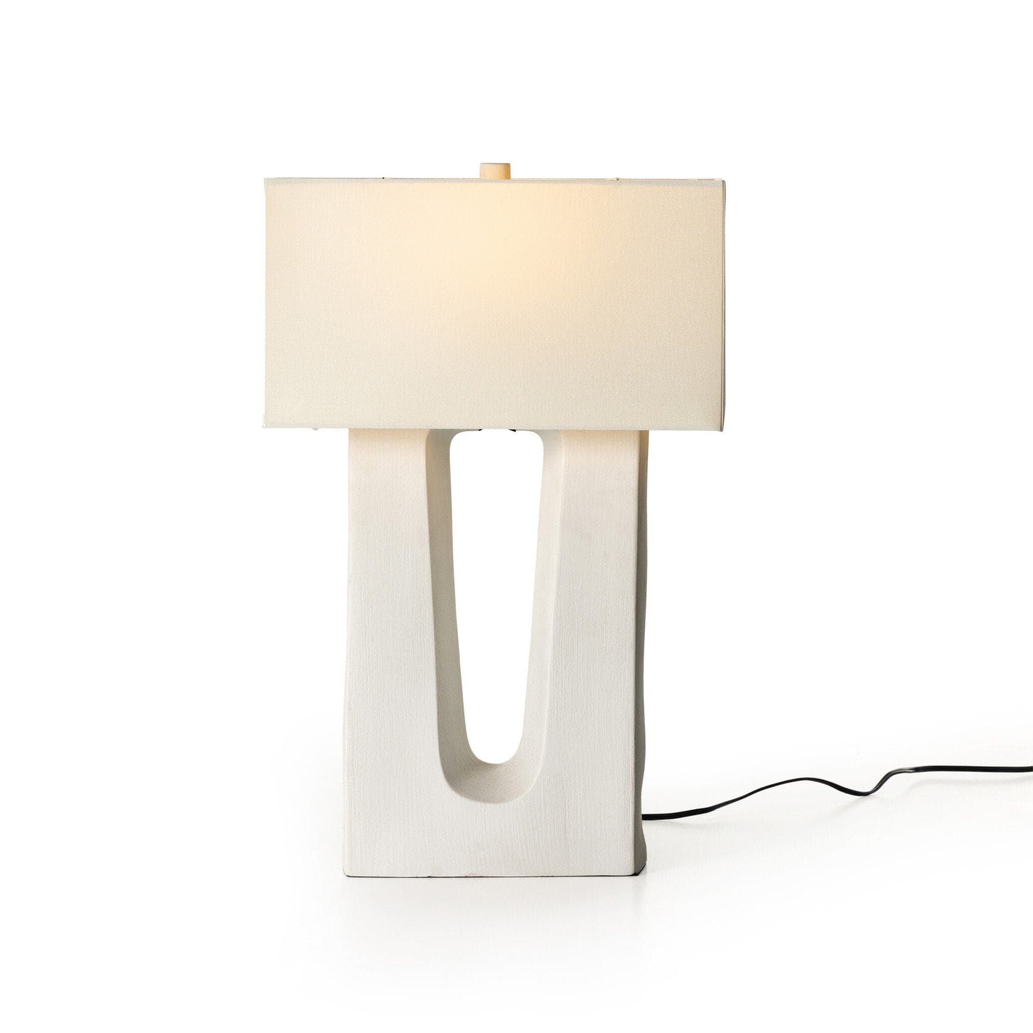 Cuit Table Lamp - Matte White Porcelain Ceramic