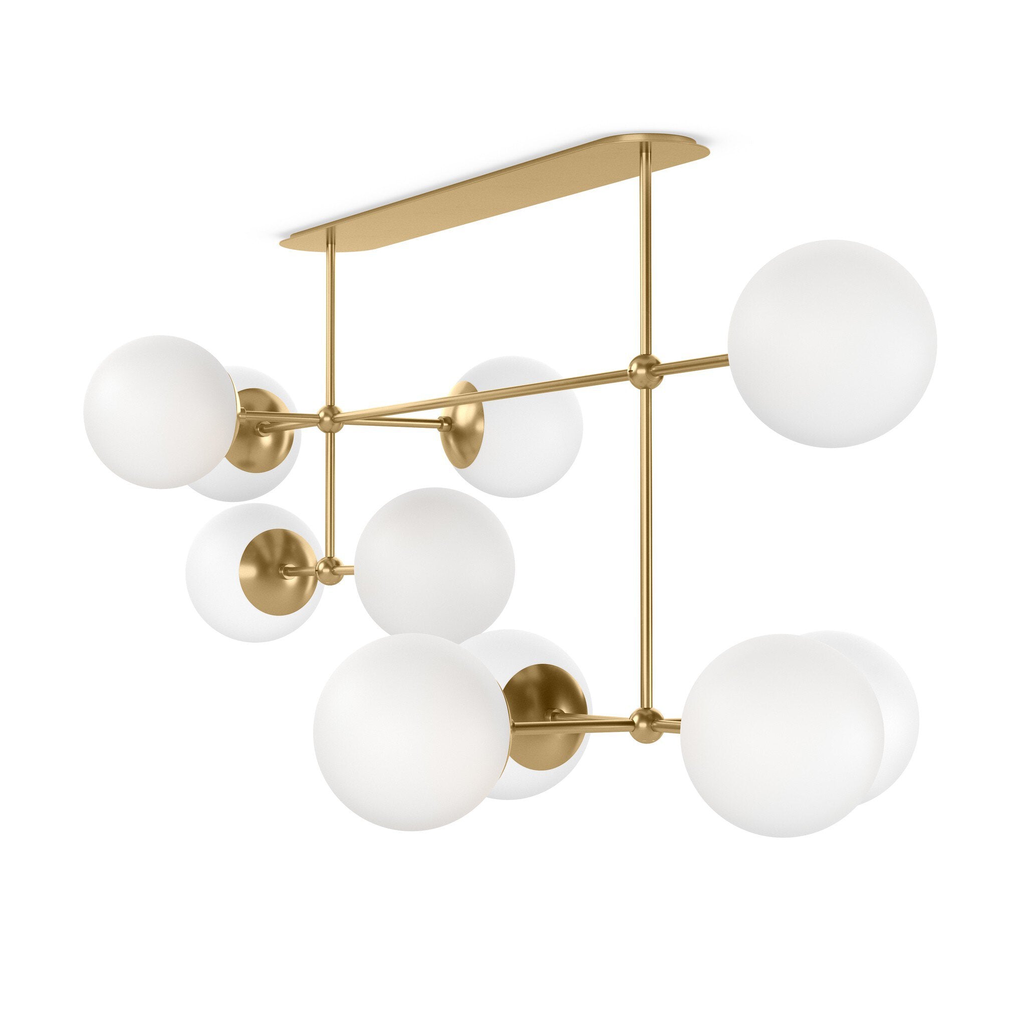 Armstrong Linear Chandelier - Burnished Brass