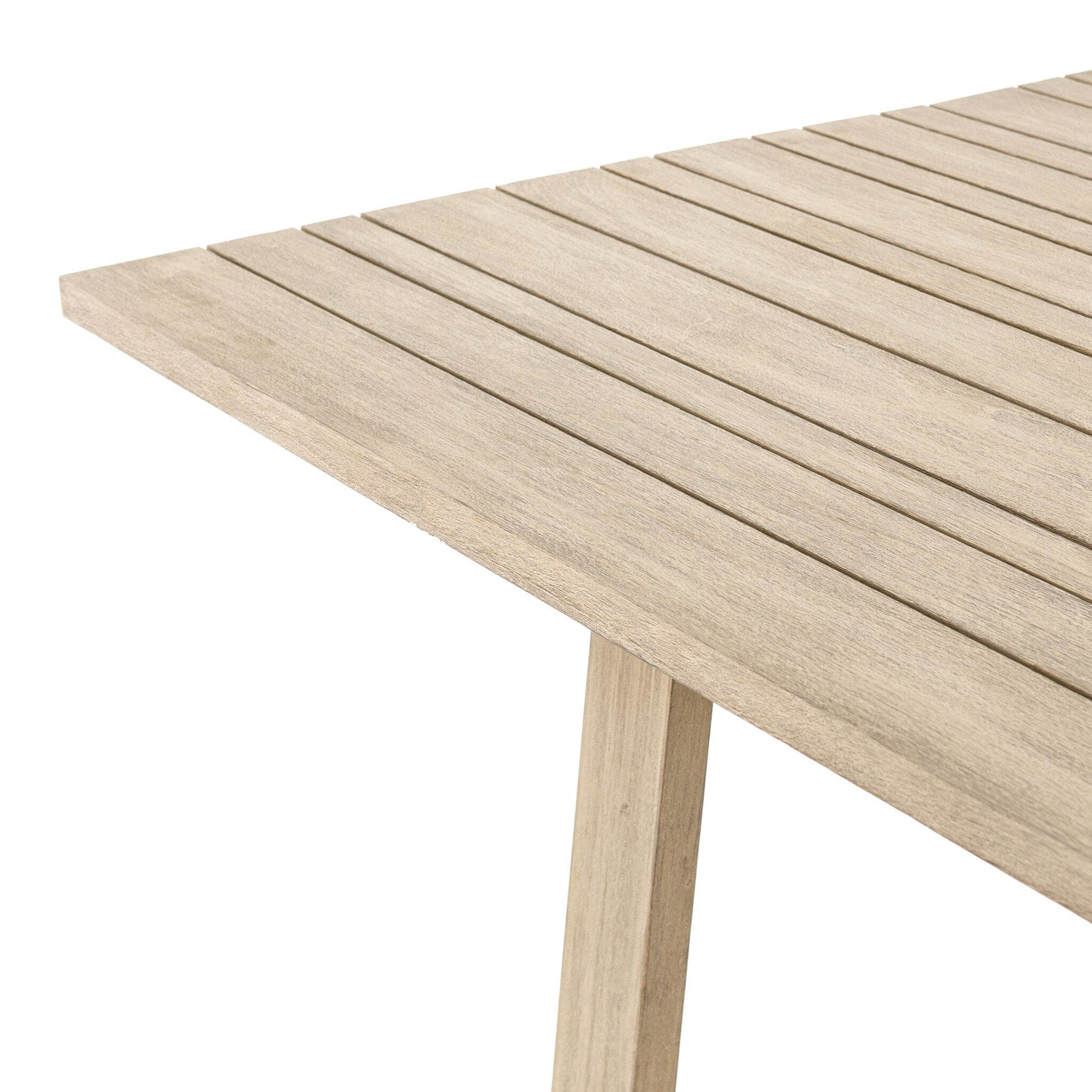 Atherton Outdoor Dining Table - Washed Brown-FSC