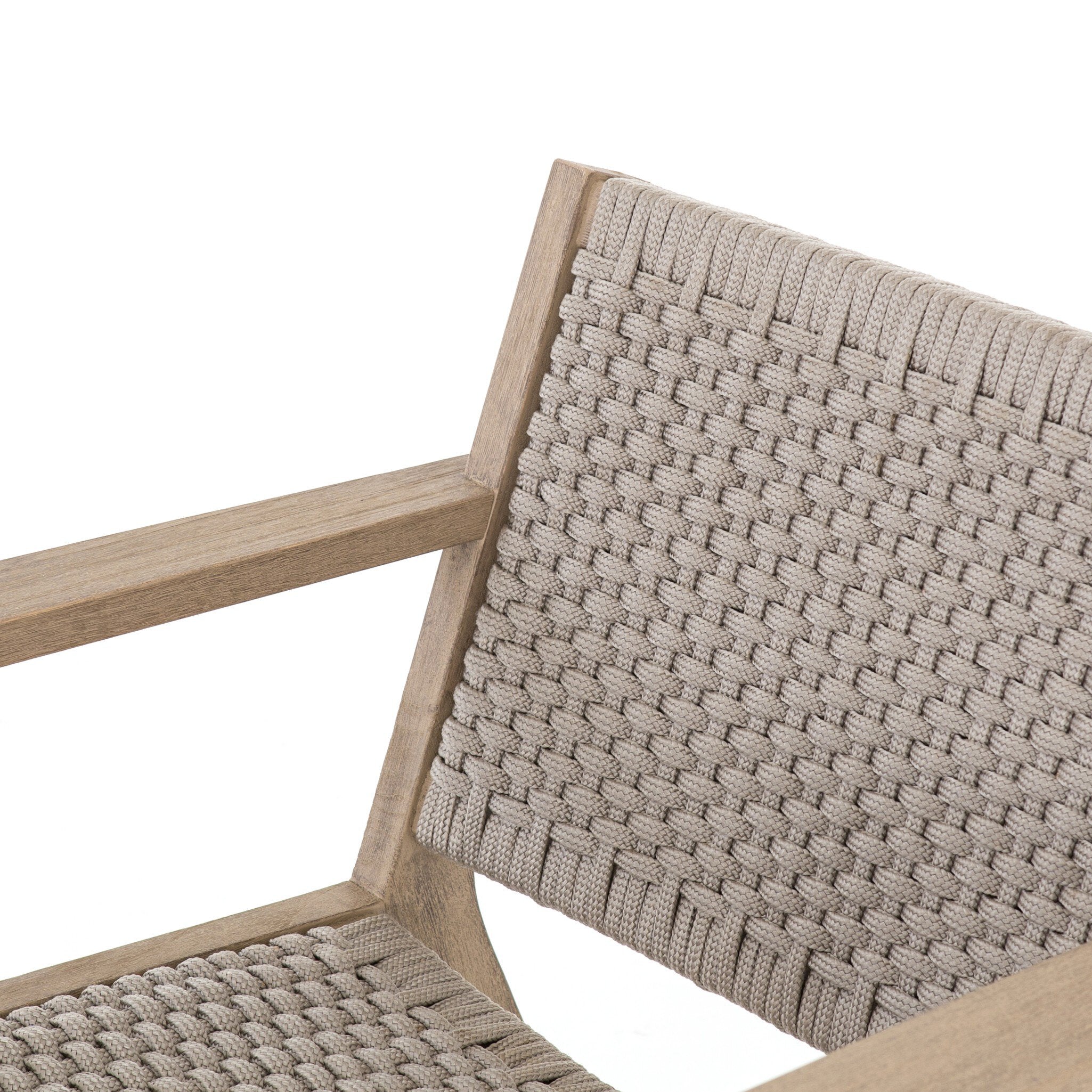 Delano Chair + Ottoman - Thick Grey Rope