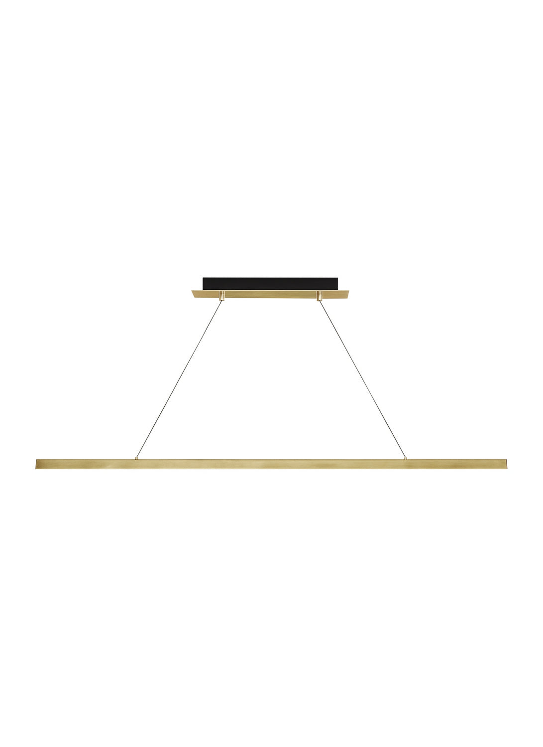 Visual Comfort Modern - 700LSDES48NB-LED92730 - LED Linear Suspension - Dessau - Natural Brass