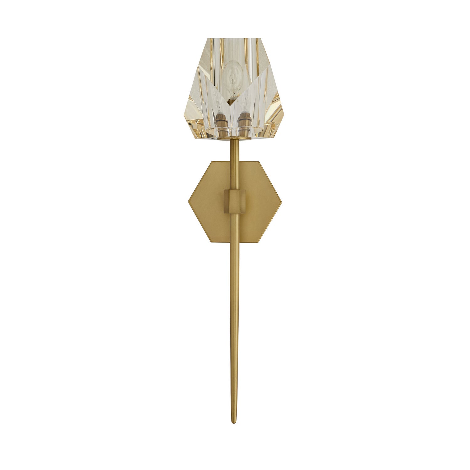 One Light Wall Sconce from the Gemma collection in Champagne finish