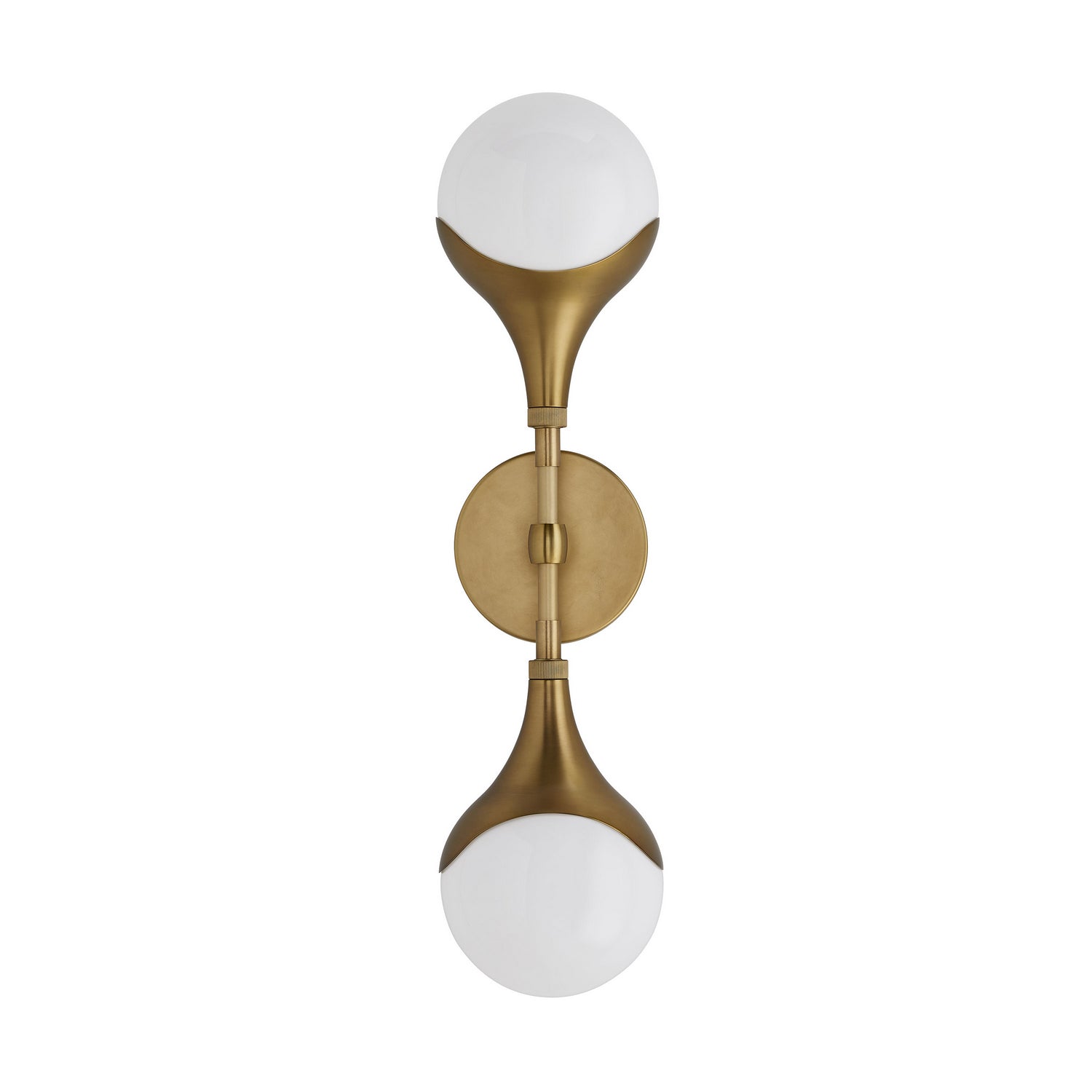 Two Light Wall Sconce from the Augustus collection in Antique Brass finish