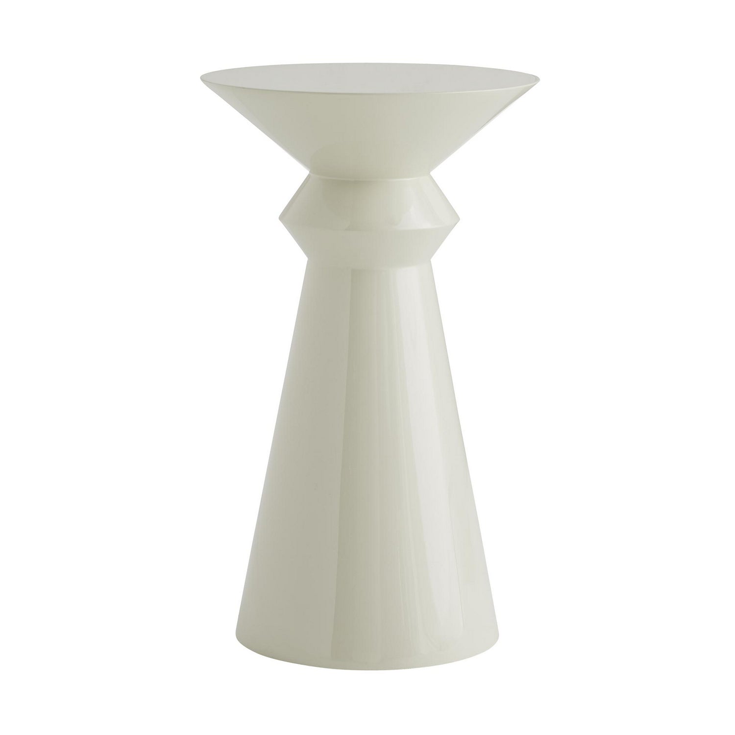 Side Table from the Vlad collection in Ivory Lacquer finish