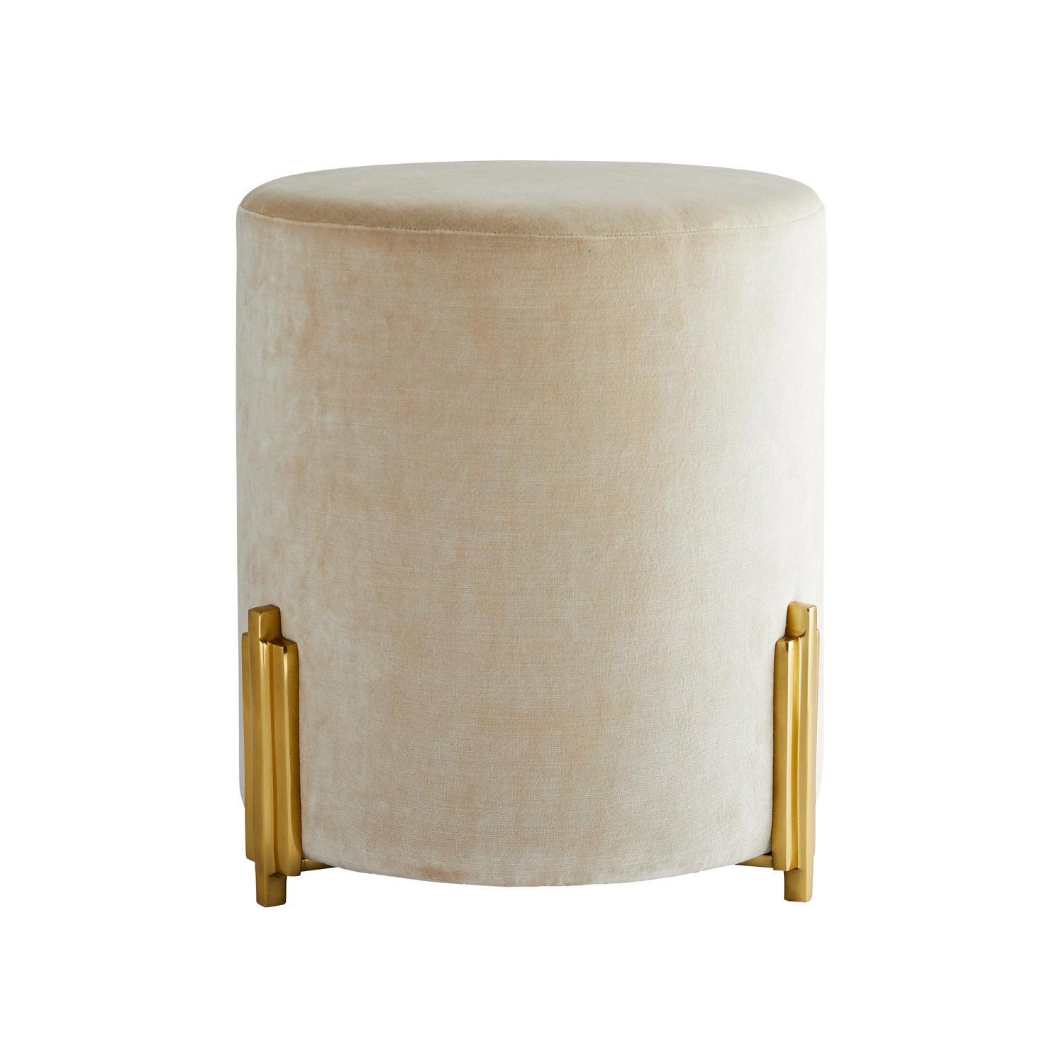 Ottoman from the Warby collection in Sterling Velvet finish