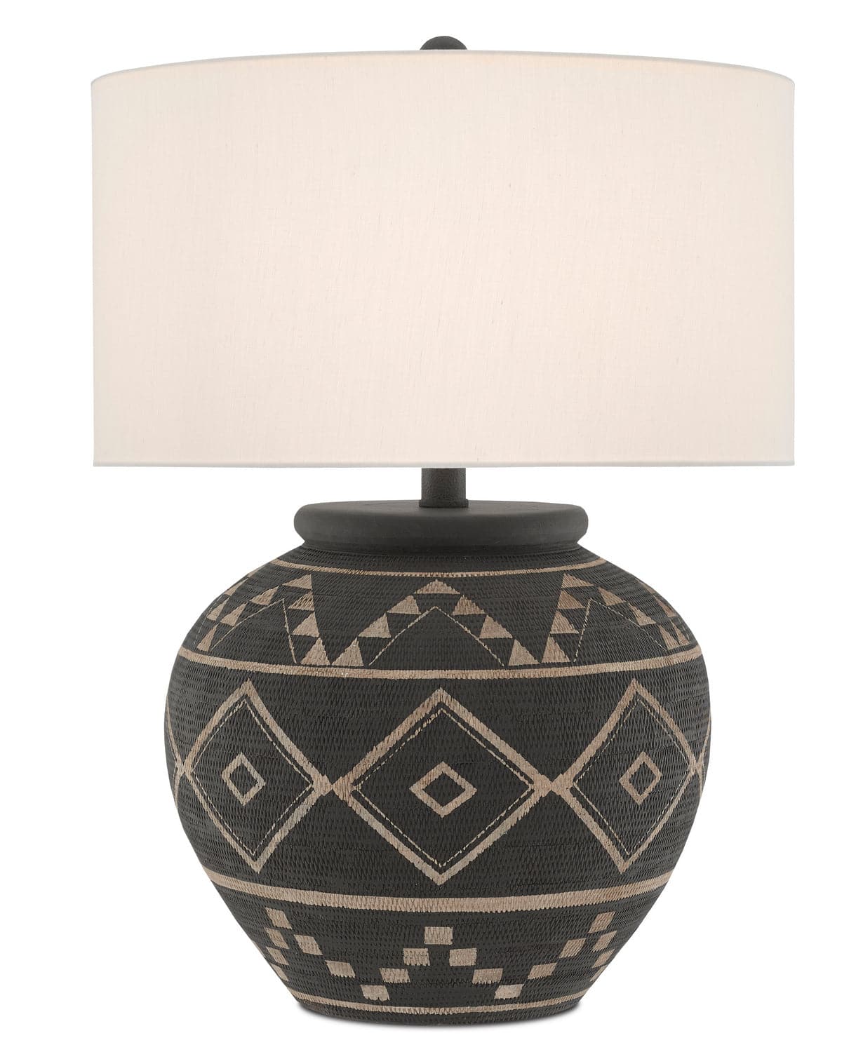 One Light Table Lamp from the Tattoo collection in Brewed Latte/Molé Black finish