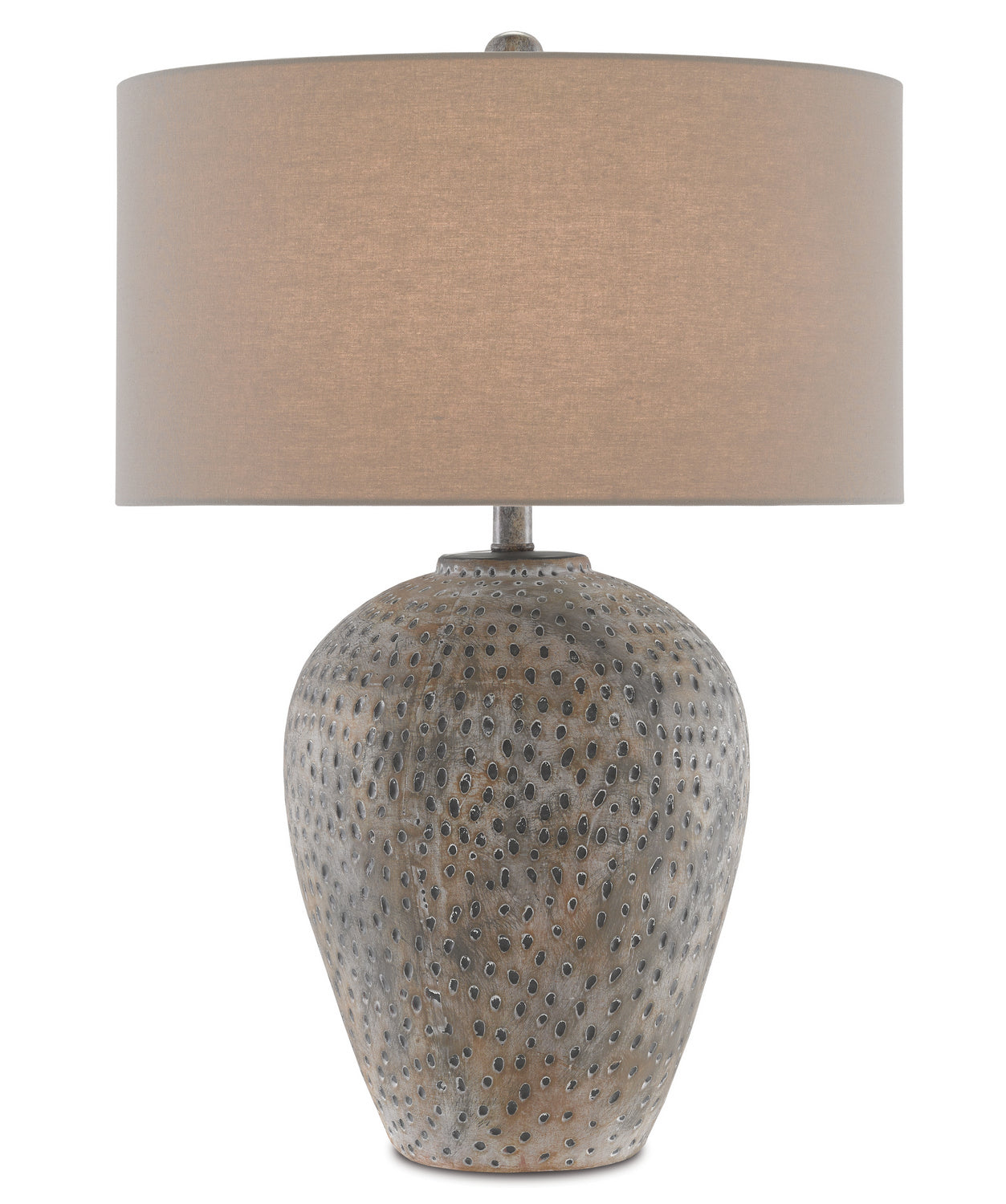 One Light Table Lamp from the Junius collection in Earth Gray finish