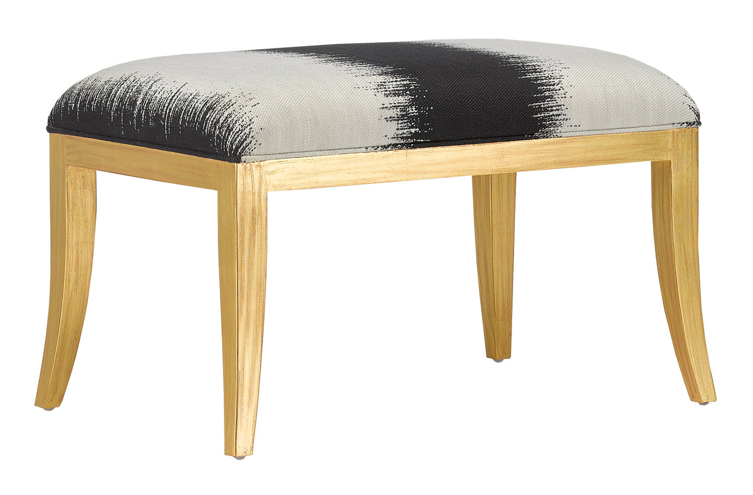 Ottoman from the Garson collection in Antique Gold finish