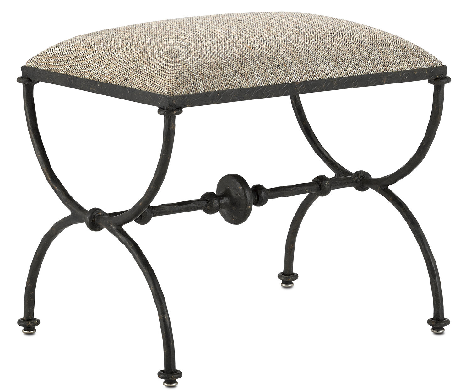 Ottoman from the Agora collection in Rustic Bronze finish
