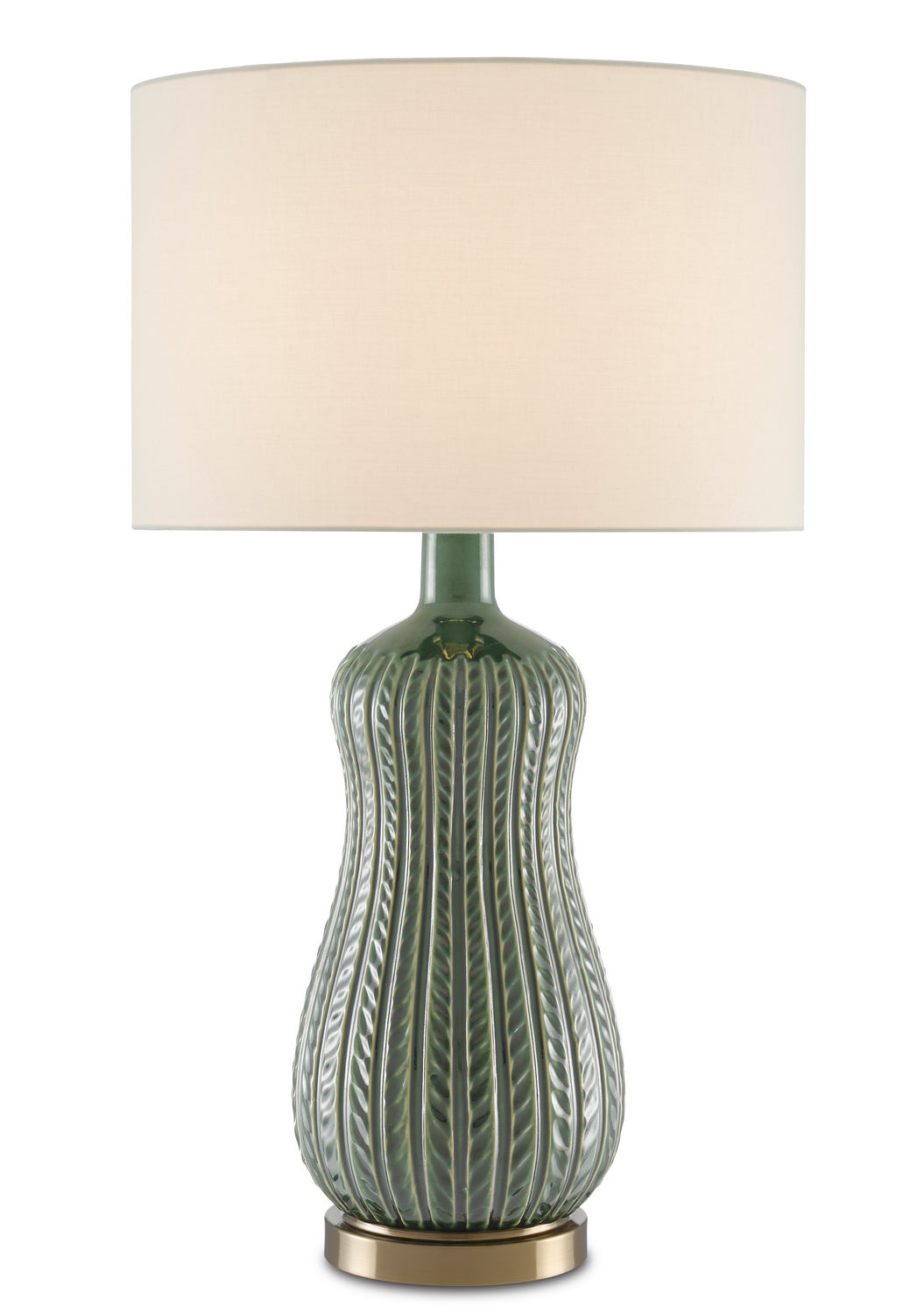 One Light Table Lamp from the Mamora collection in Green finish