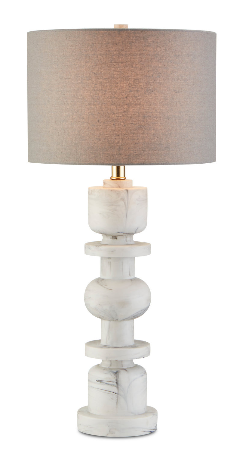 One Light Table Lamp from the Sasha collection in White/Gray finish
