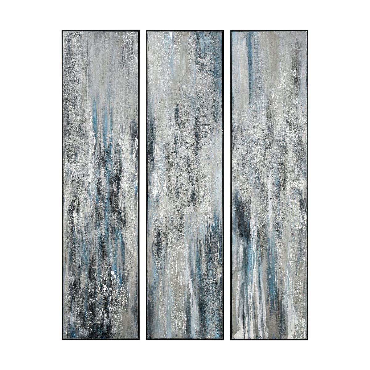 ELK Home - H0016-8154/S3 - Wall Art - Lasting Texture - Blue