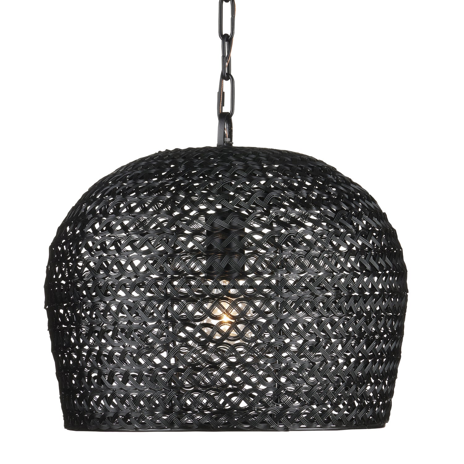 One Light Pendant from the Piero collection in Satin Black finish