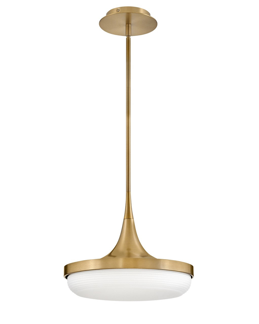 Fredrick Ramond - FR35047LCB - LED Convertible Pendant - Elsa - Lacquered Brass