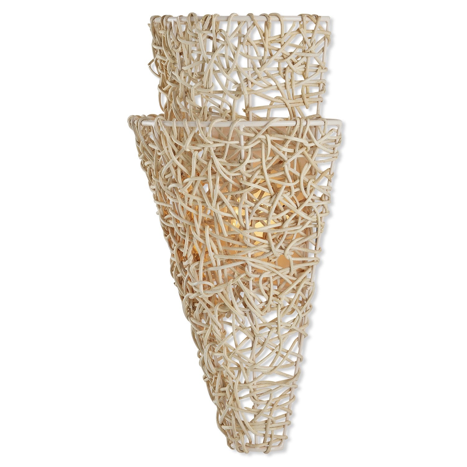 Currey and Company - 5000-0225 - One Light Wall Sconce - Vanilla/Bleached Natural