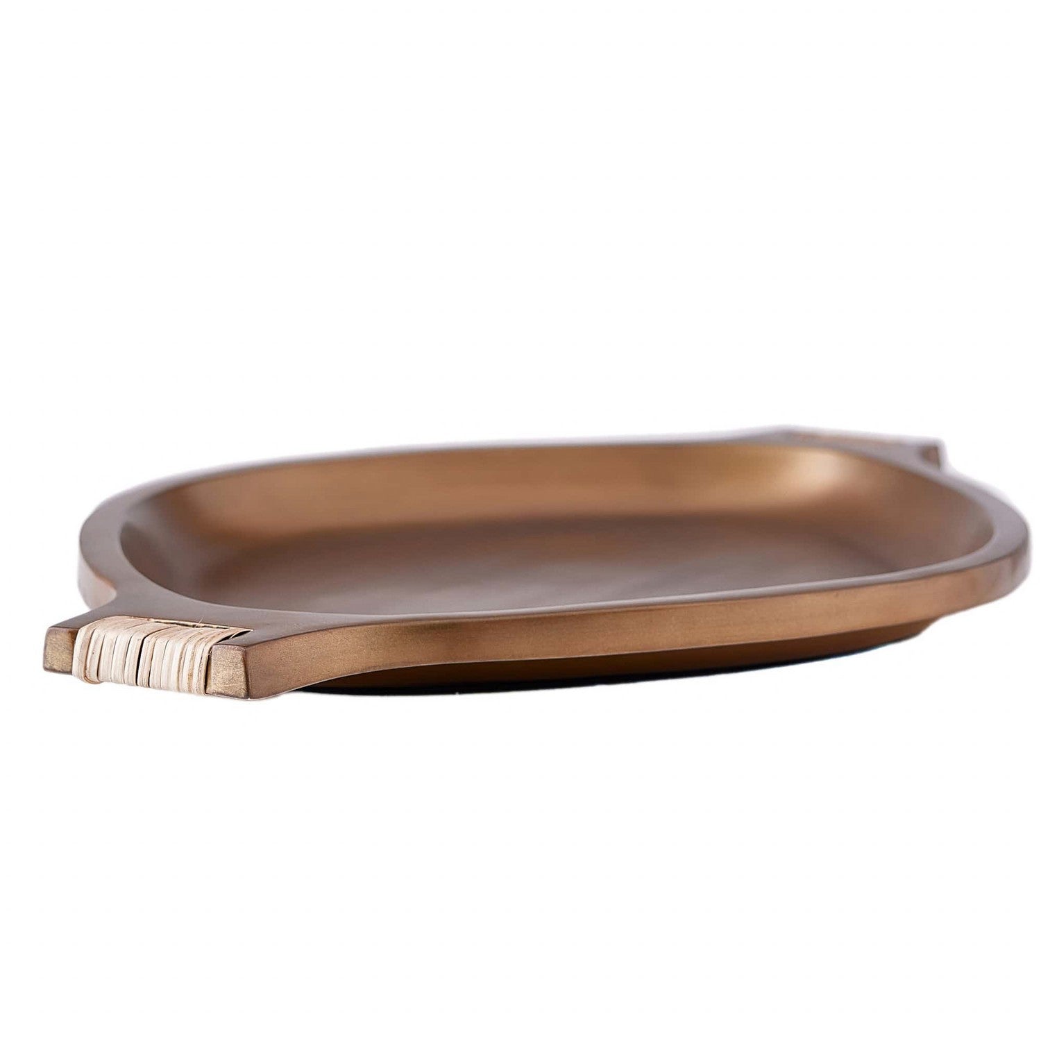 Tray from the Tharon collection in Antique Brass finish