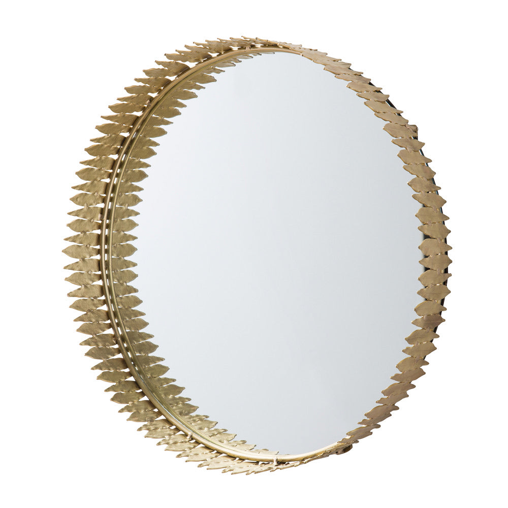 Mirror from the Rafton collection in Matte Brass finish