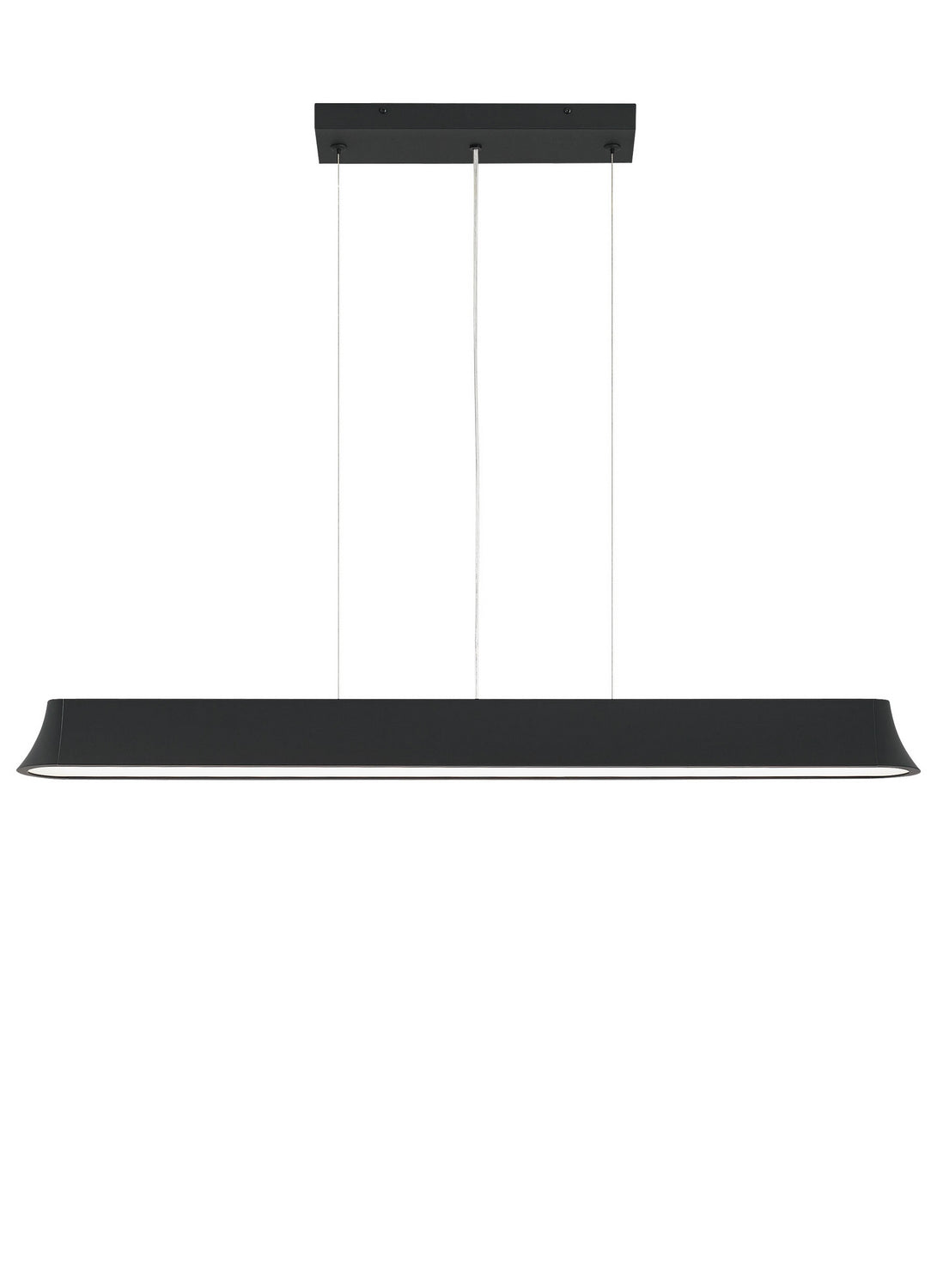 Visual Comfort Modern - 700LSZHN49B-LED - LED Linear Suspension - Zhane - Black Rubberized