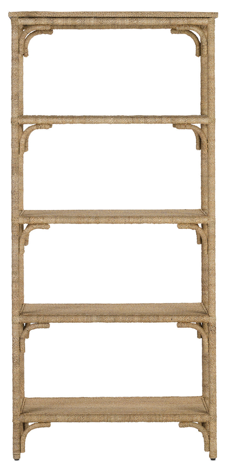 Etagere from the Olisa collection in Natural/Washed Wood finish