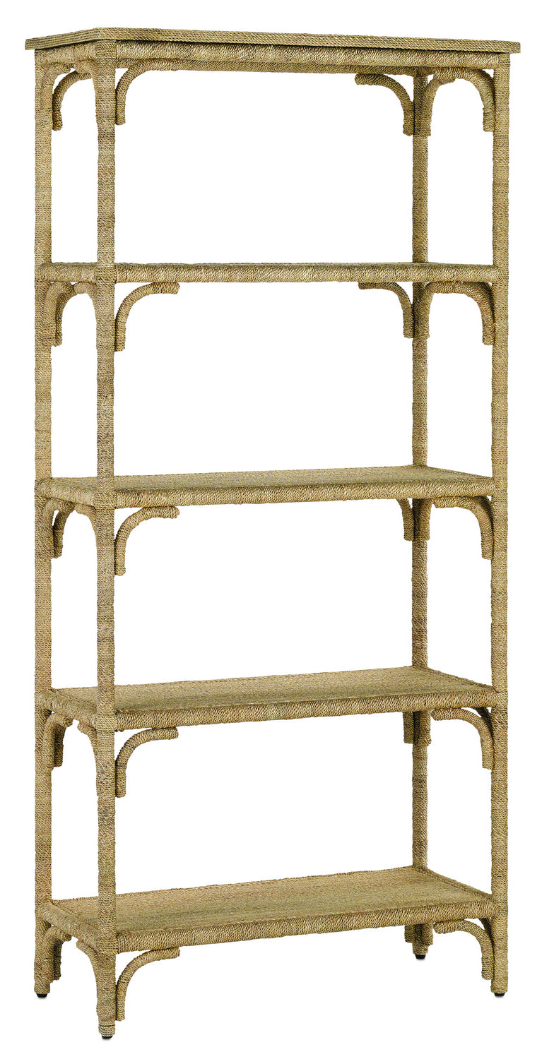 Etagere from the Olisa collection in Natural/Washed Wood finish