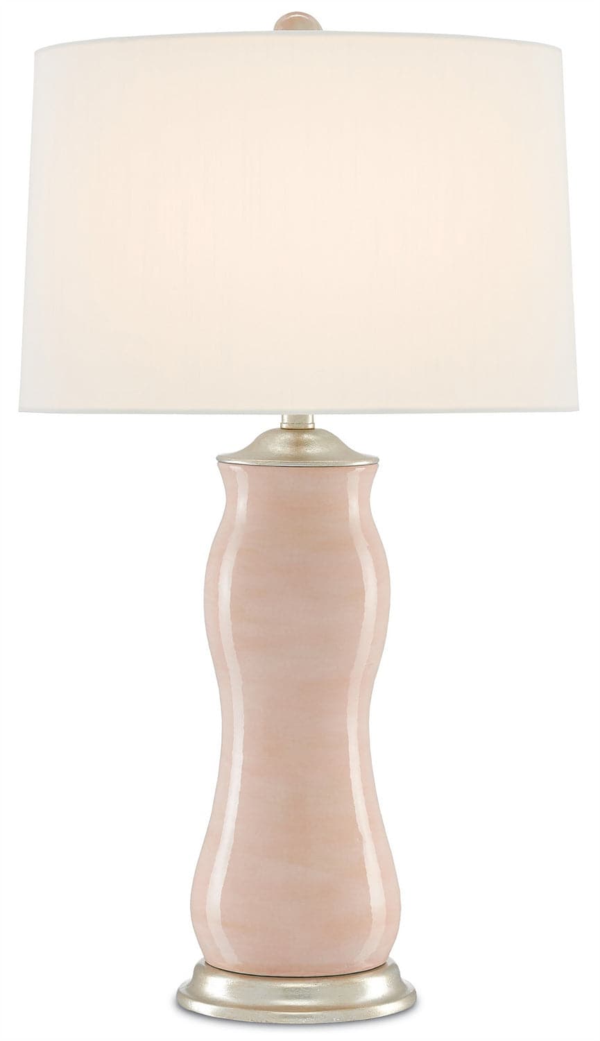 One Light Table Lamp from the Ondine collection in Blush/Silver Leaf finish