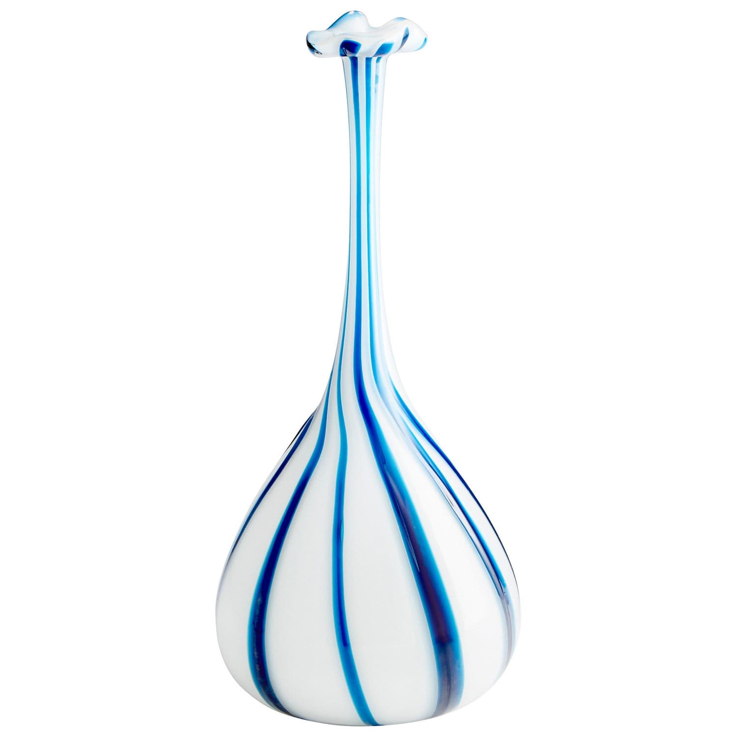 Cyan - 10025 - Vase - Blue And White