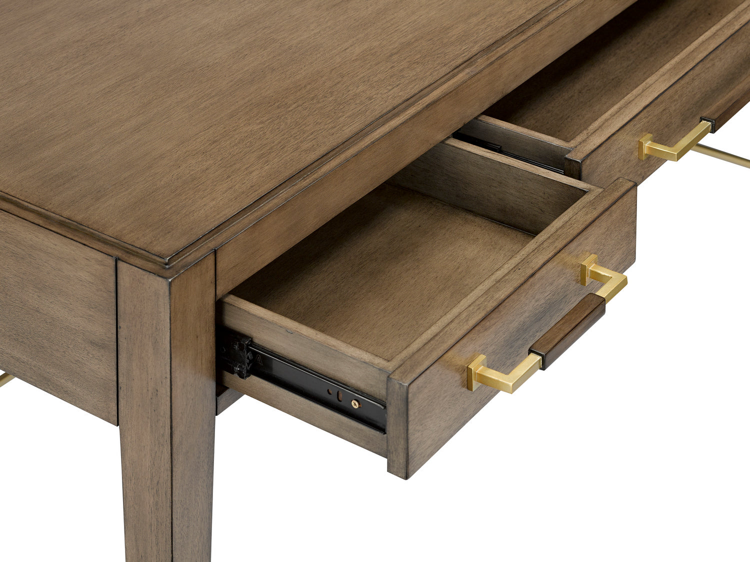 Desk from the Verona collection in Chanterelle/Coffee/Champagne finish