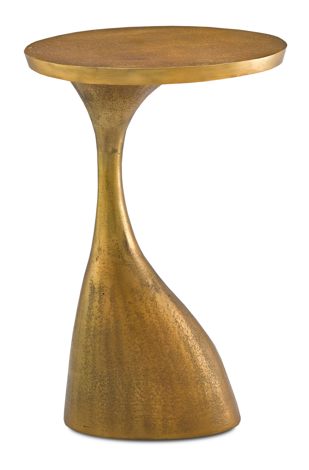 Accent Table from the Ishaan collection in Antique Brass finish