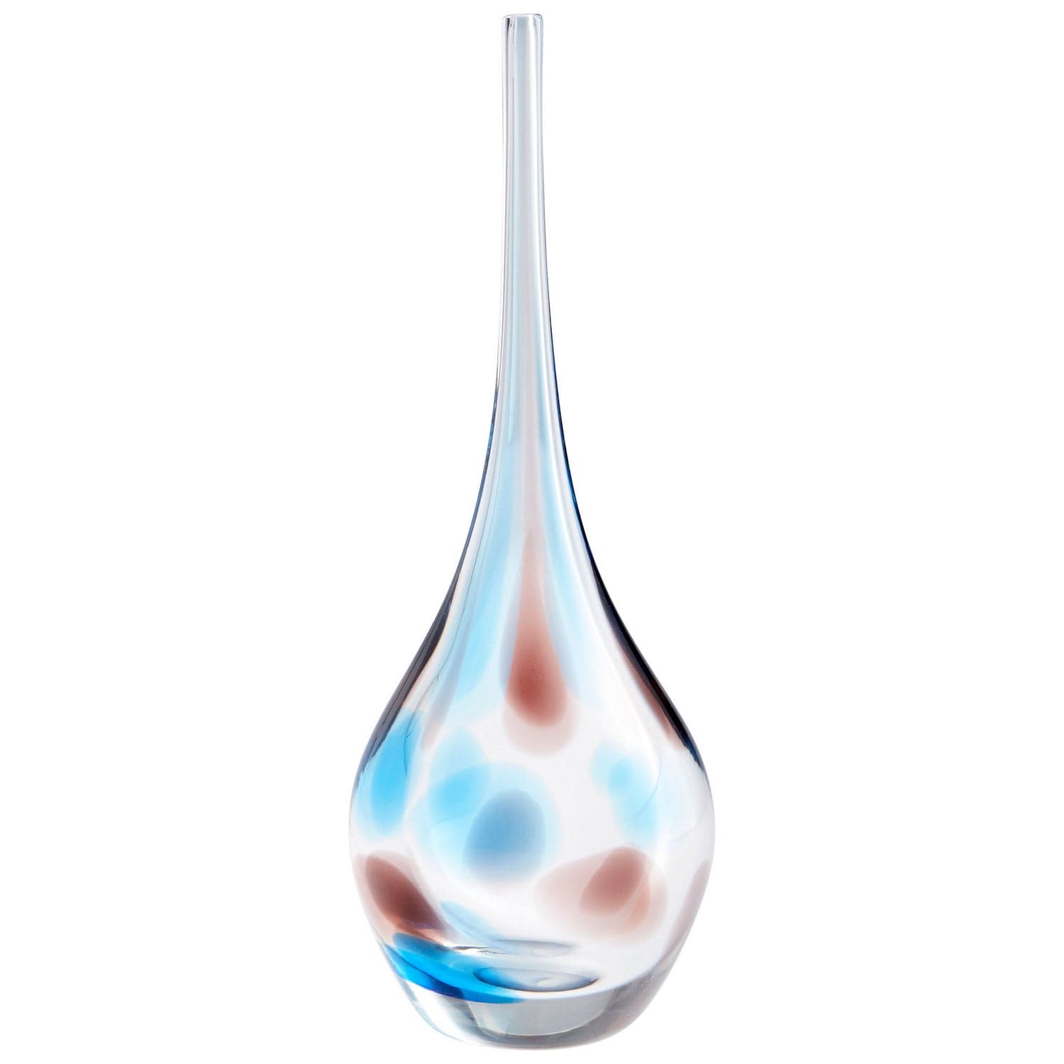 Cyan - 10338 - Vase - Amber And Blue