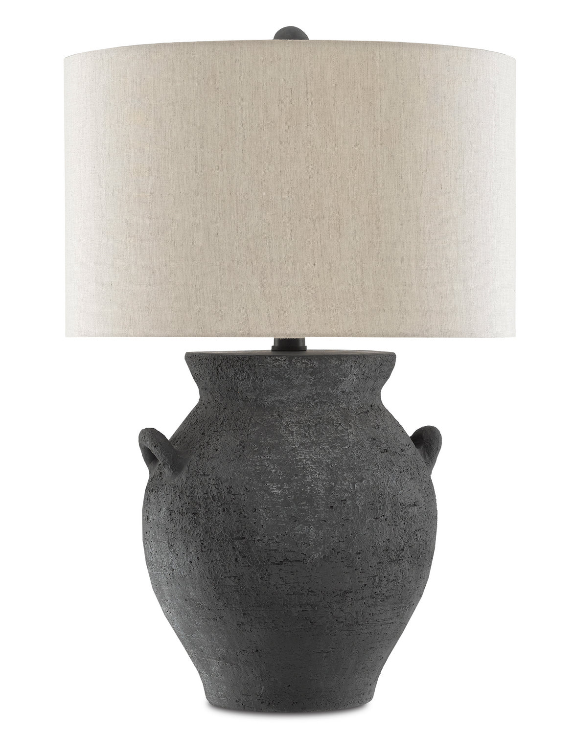 One Light Table Lamp from the Anza collection in Black Ash/Satin Black finish