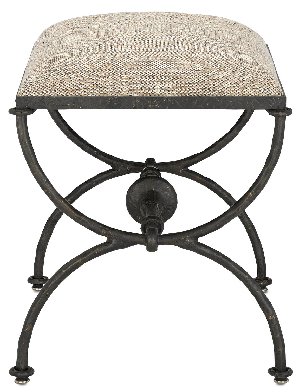 Ottoman from the Agora collection in Rustic Bronze finish