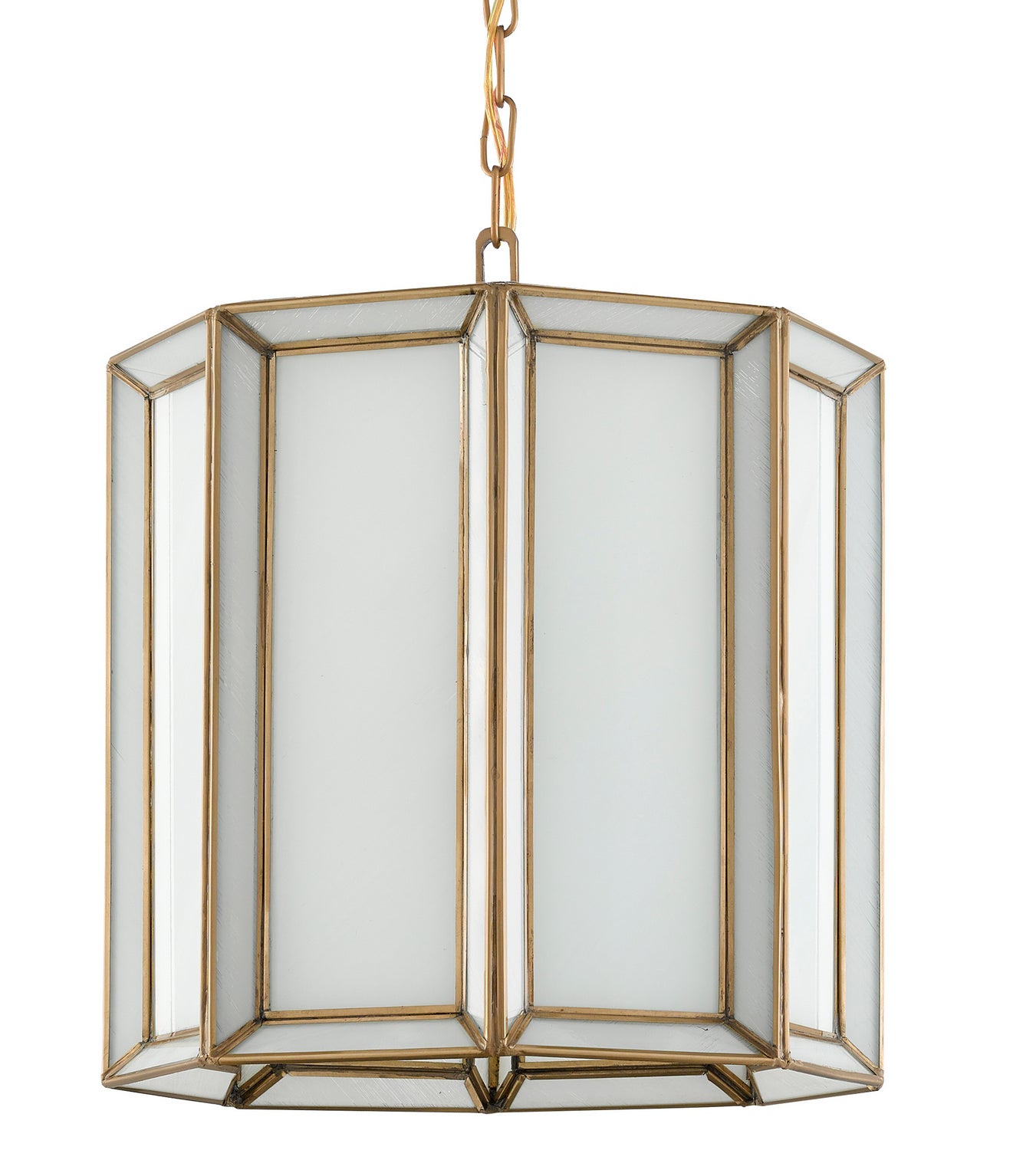 One Light Pendant from the Daze collection in Antique Brass/White finish