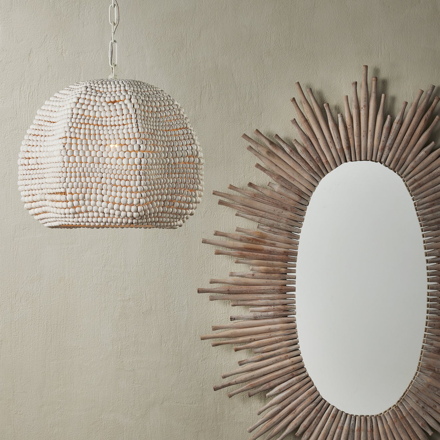 One Light Pendant from the Octavia collection in White/Whitewash finish