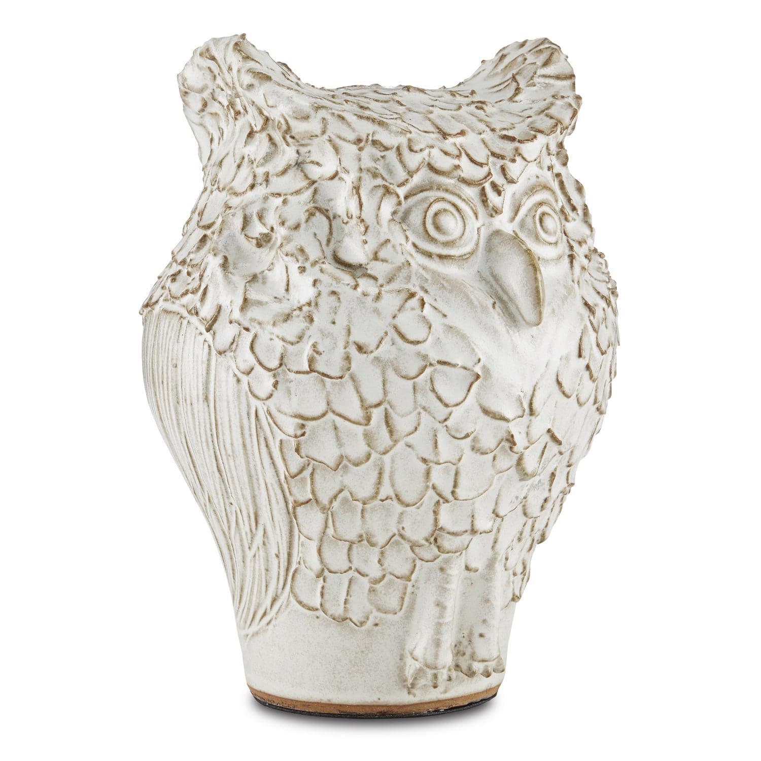 Owl from the Minerva collection in Milky White finish