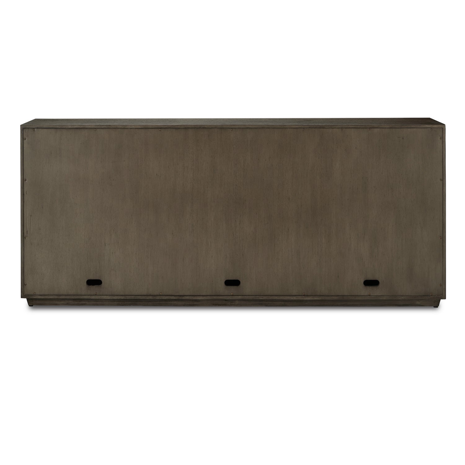 Credenza from the Kendall collection in Dove Gray/Polished Brass finish