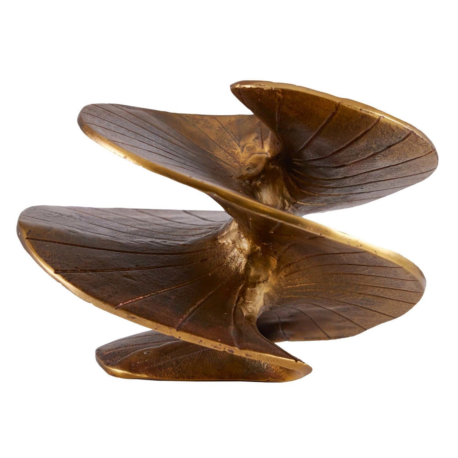 Sculpture from the Uzima collection in Antique Brass finish