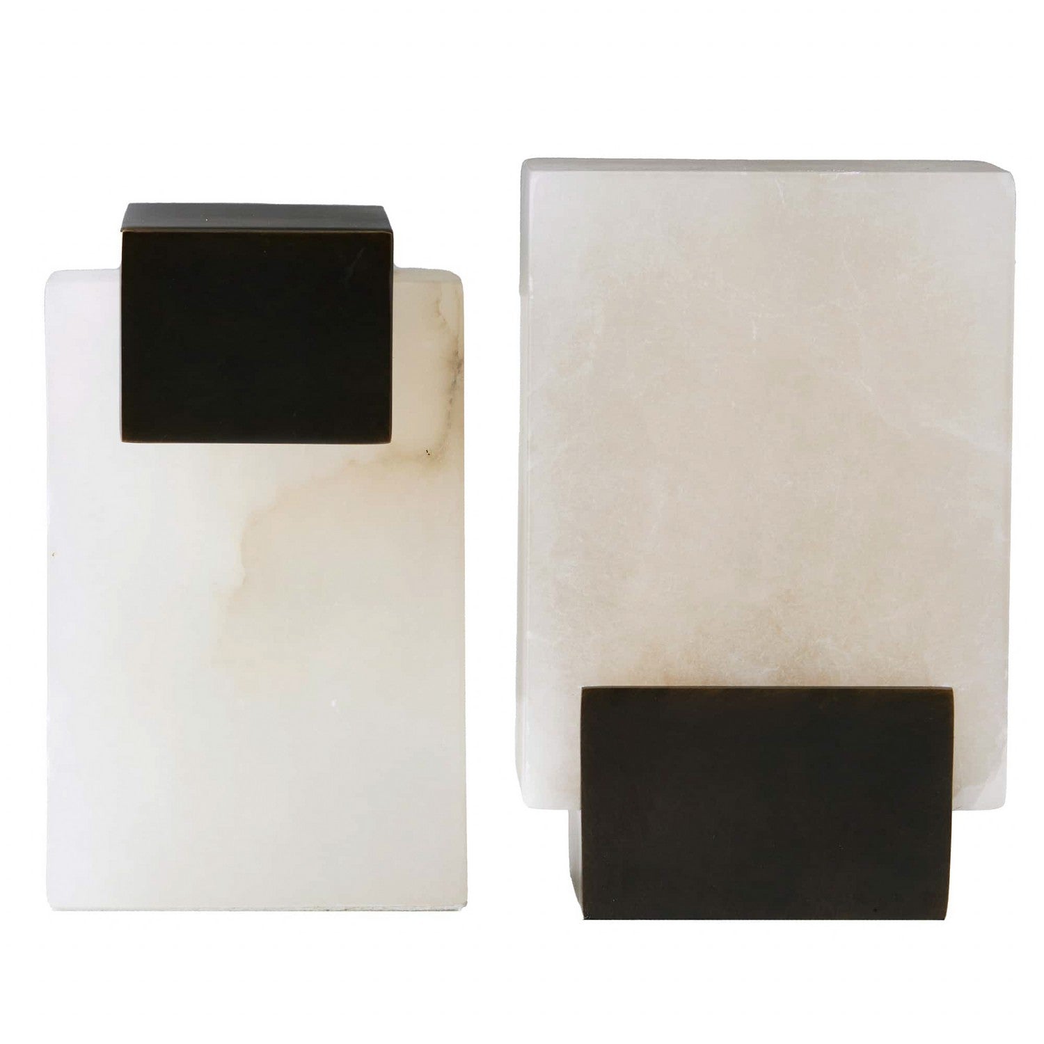 Bookends, Set of 2 from the Tolliver collection in White finish