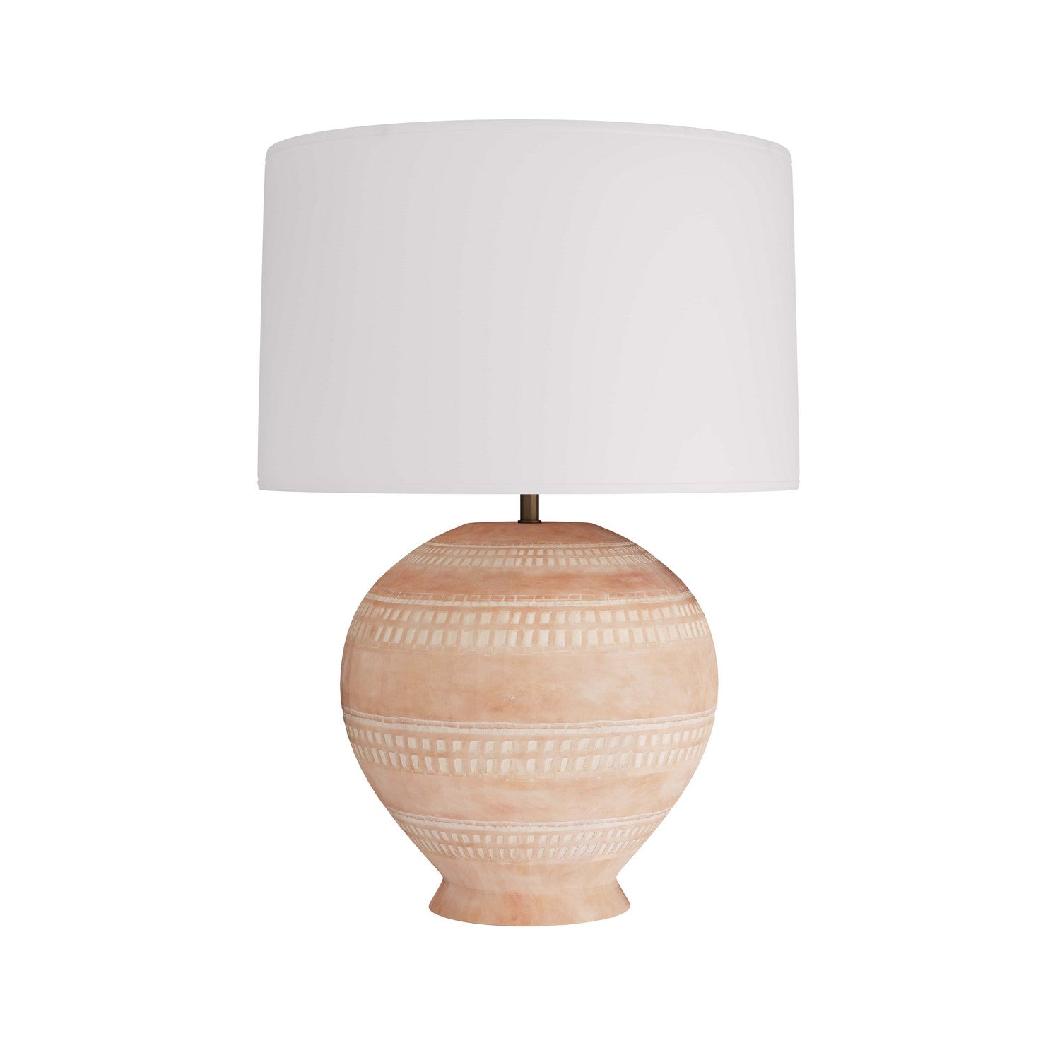 One Light Table Lamp from the Tahoe collection in White Wash Terracotta finish