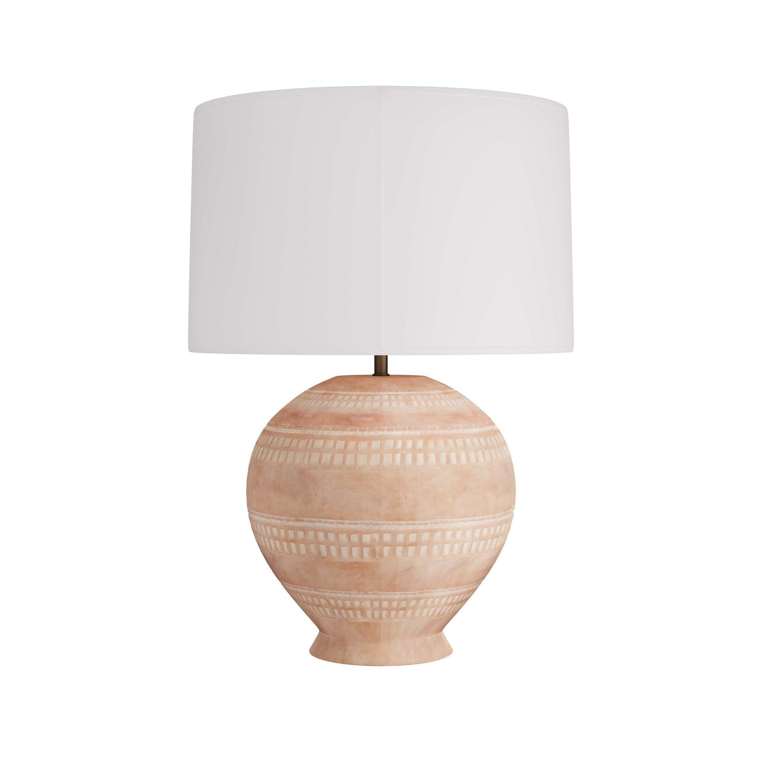One Light Table Lamp from the Tahoe collection in White Wash Terracotta finish