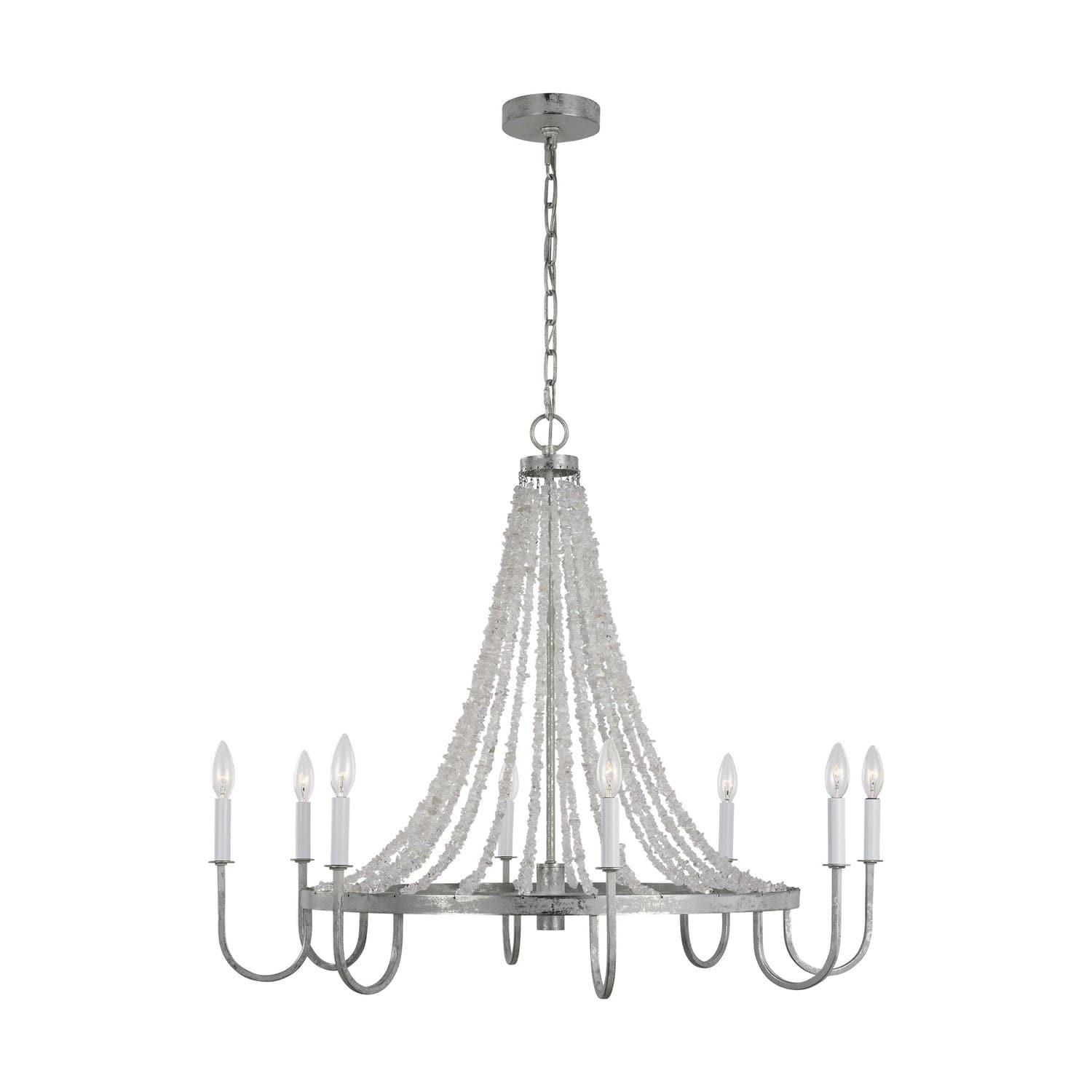 Visual Comfort Studio - AC1078SMT - Eight Light Chandelier - Leon - Salt Mist