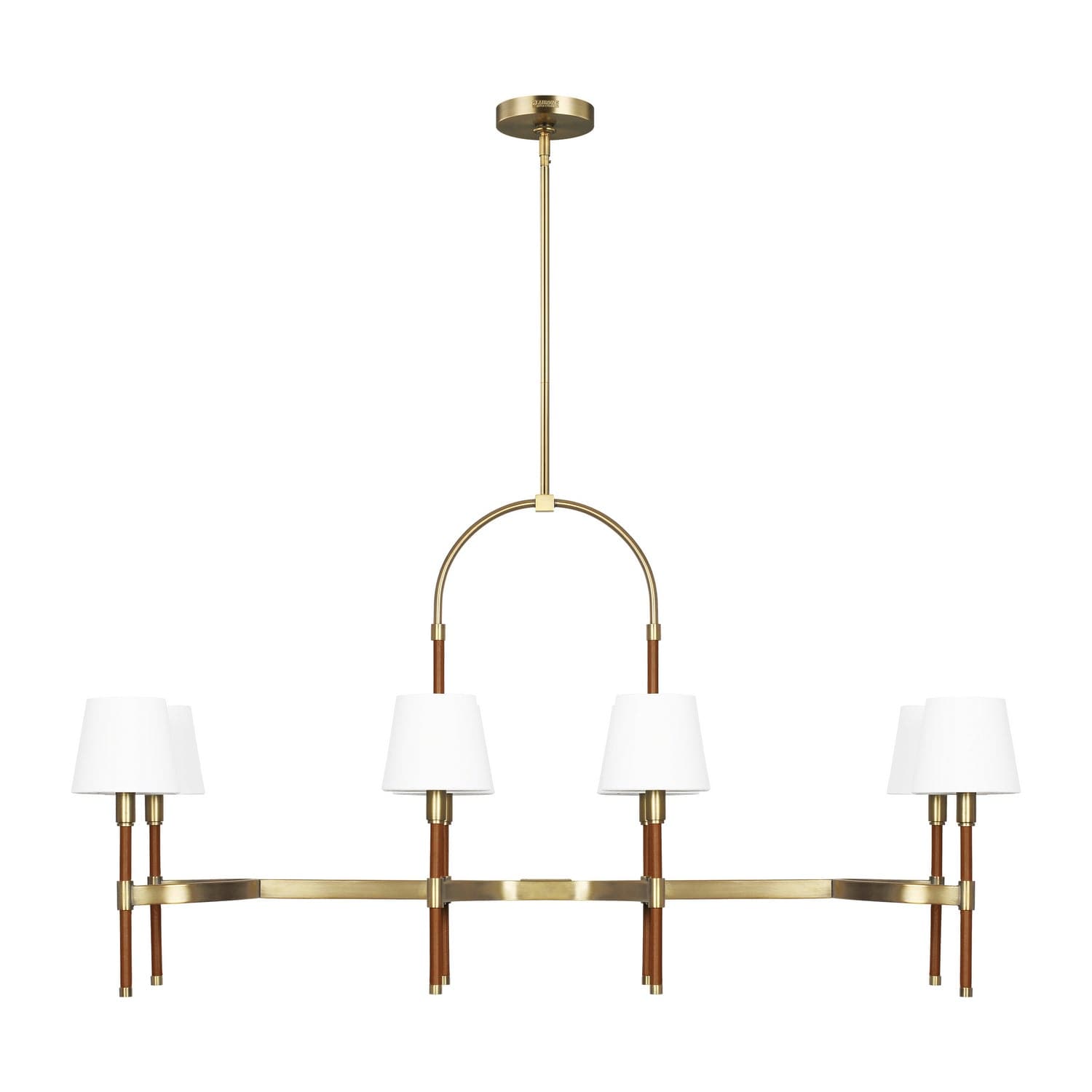 Visual Comfort Studio - LC1028TWB - Eight Light Chandelier - Katie - Time Worn Brass