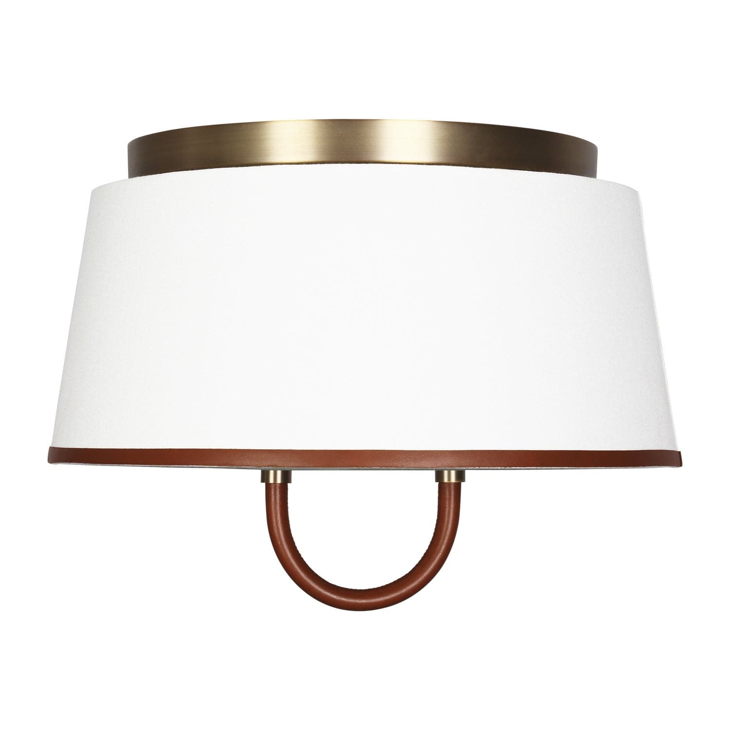 Visual Comfort Studio - LF1002TWB - Two Light Flush Mount - Katie - Time Worn Brass