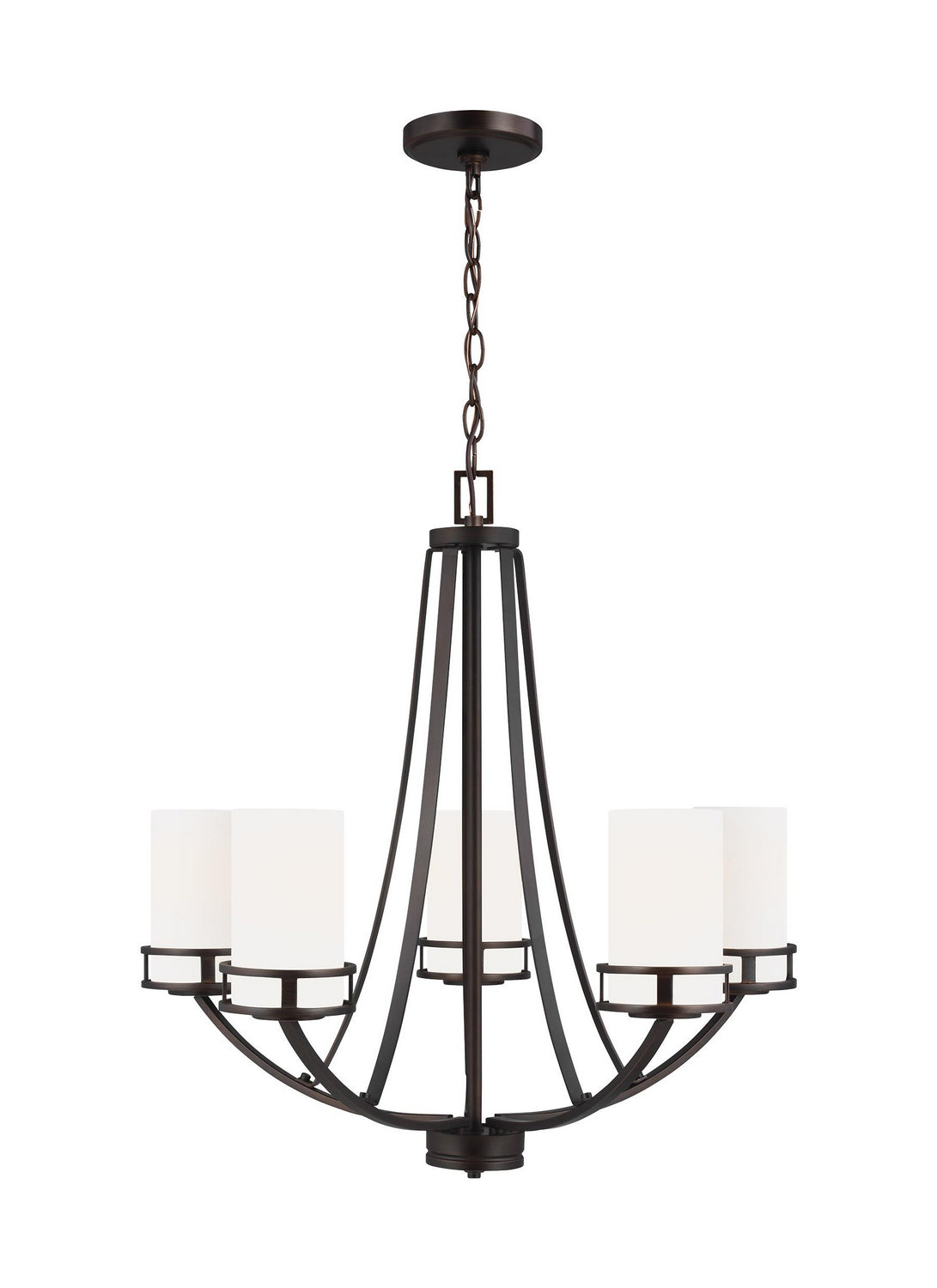 Generation Lighting. - 3121605EN3-710 - Five Light Chandelier - Robie - Bronze