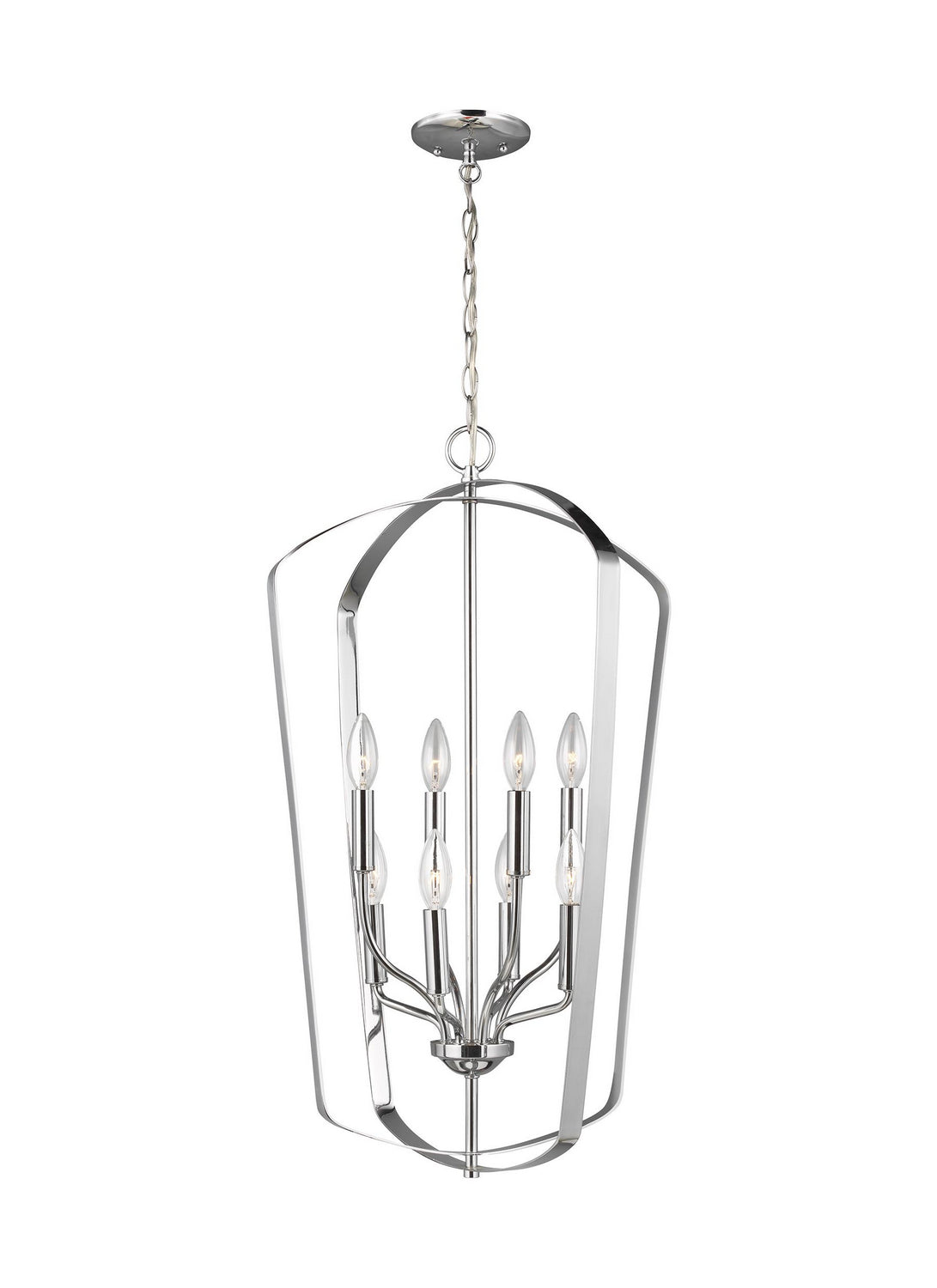 Generation Lighting. - 5134908EN-05 - Eight Light Hall / Foyer - Romee - Chrome