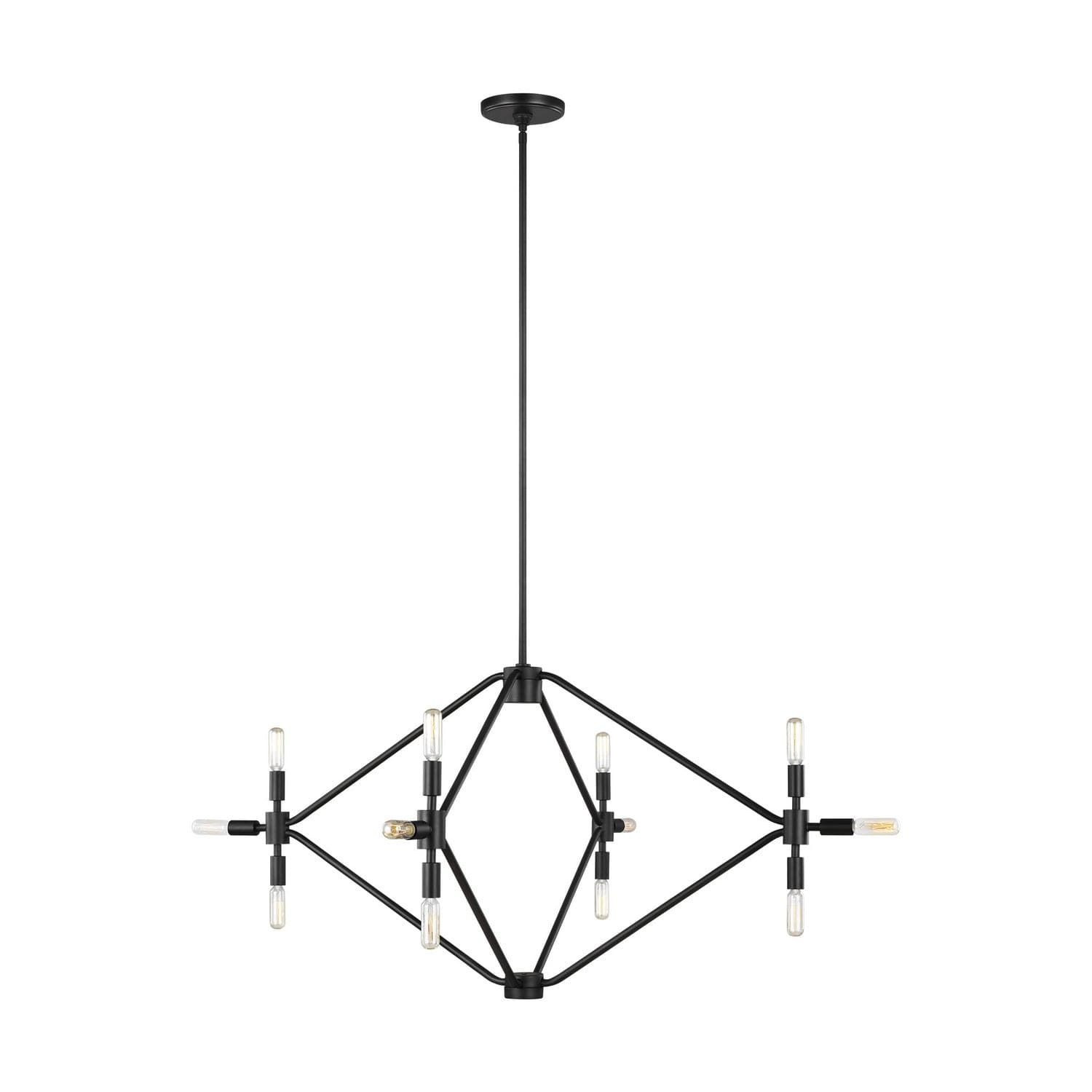 Visual Comfort Studio - 5206712-112 - 12 Light Chandelier - Wyn - Midnight Black