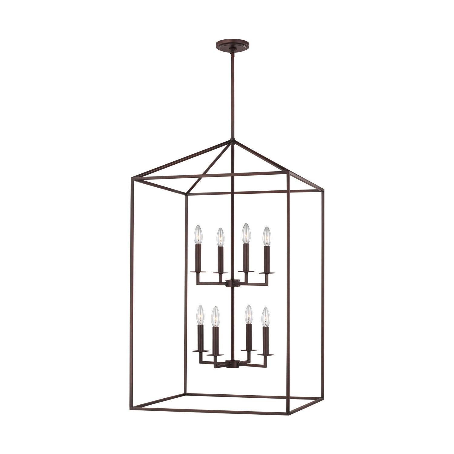 Generation Lighting. - 5315008-710 - Eight Light Hall / Foyer - Perryton - Bronze