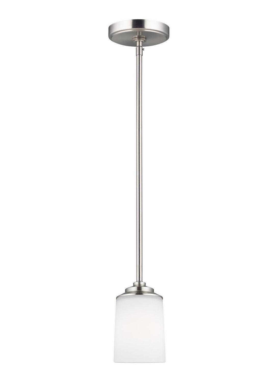 Generation Lighting. - 6130701EN3-962 - One Light Mini-Pendant - Kemal - Brushed Nickel