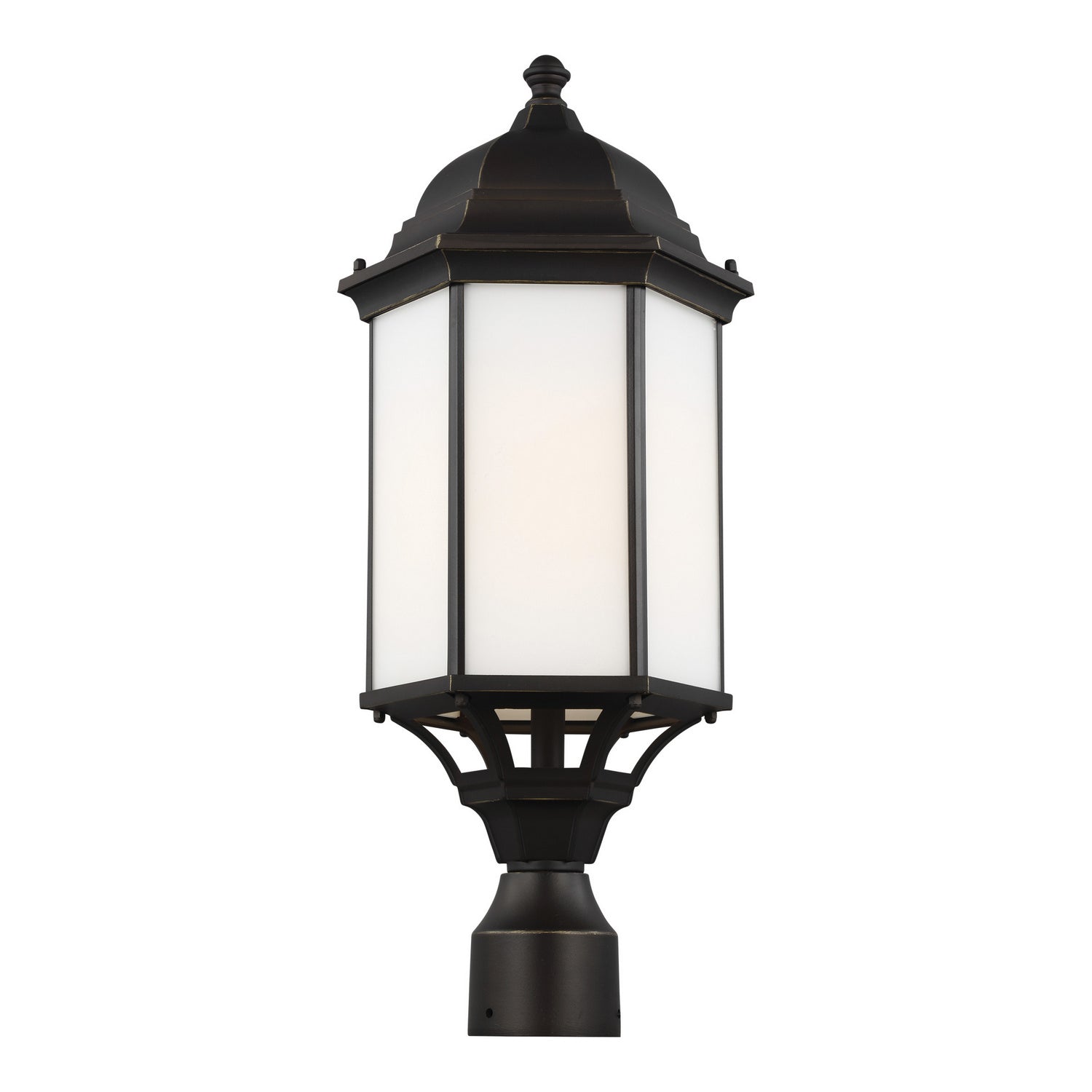 Generation Lighting. - 8238751-71 - One Light Outdoor Post Lantern - Sevier - Antique Bronze